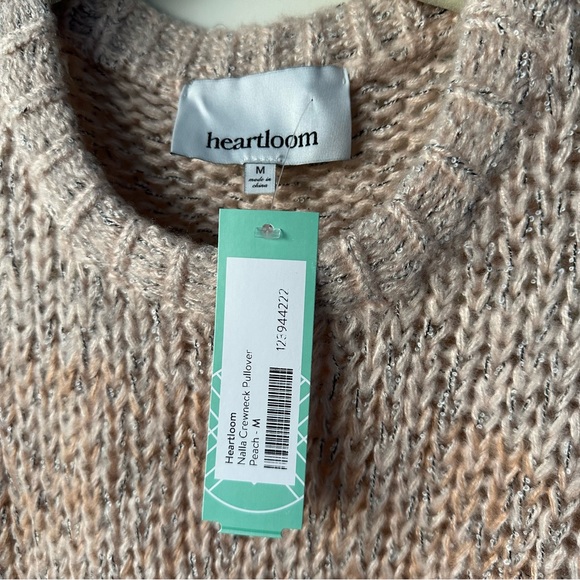 Heartloom - Nalla Crewneck Pullover Sweater Ombré Dusty Pink/Peach - Medium - Picture 4 of 10